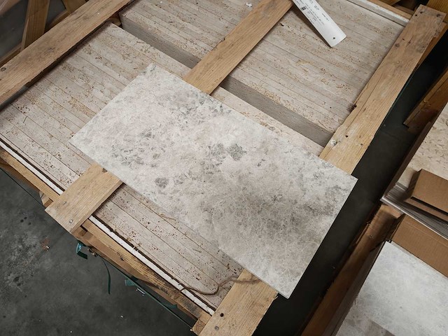 Natuursteen marmer silver gezoet 30,5x61x1,5 cm tegel 39,44 m² - afbeelding 3 van  6