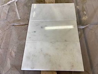 Natuursteen marmer wit gepolijst 15,2x30 cm tegel 30 m² - afbeelding 1 van  6