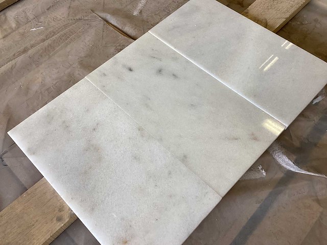 Natuursteen marmer wit gepolijst 15,2x30 cm tegel 30 m² - afbeelding 15 van  15