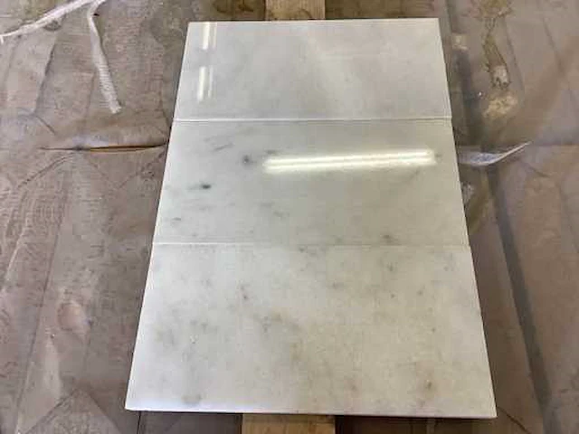 Natuursteen marmer wit gepolijst 15,2x30 cm tegel 30 m² - afbeelding 2 van  15