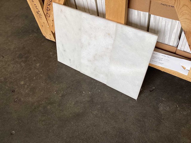 Natuursteen marmer wit gepolijst 15,2x30 cm tegel 33 m² - afbeelding 15 van  16