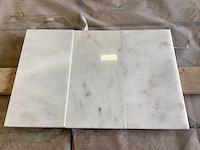 Natuursteen marmer wit gepolijst 15,2x30 cm tegel 33 m² - afbeelding 1 van  16