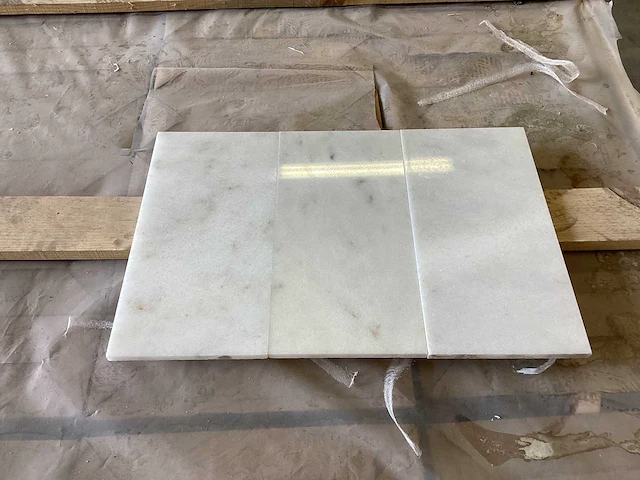 Natuursteen marmer wit gepolijst 15,2x30 cm tegel 33 m² - afbeelding 2 van  16
