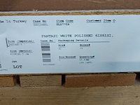 Natuursteen marmer wit gepolijst 61x61x1,5 cm tegels 15,63 m² - afbeelding 1 van  7