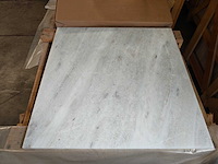 Natuursteen marmer wit gepolijst 61x61x1,5 cm tegels 15,63 m² - afbeelding 2 van  7