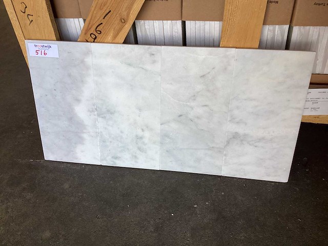 Natuursteen marmer wit honed 15,2x30,5 cm tegel 33,38 m² - afbeelding 1 van  12