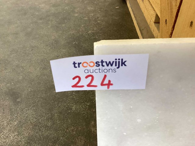 Natuursteen marmer wit honed 20x20x1,2 cm tegel 25 m² - afbeelding 2 van  2