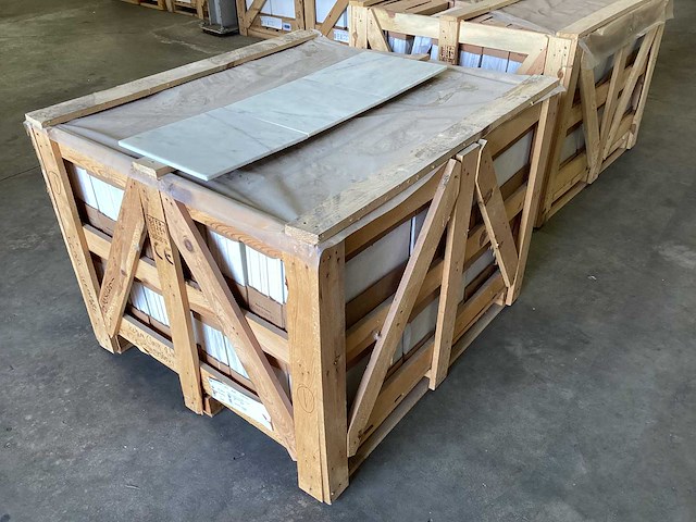 Natuursteen marmer wit honed 30,5x30,5 cm tegel 44 m² - afbeelding 2 van  11