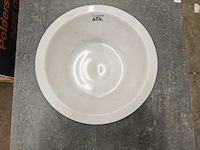 Natuursteen marmer wit kom 40,6x15 cm - afbeelding 2 van  6