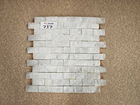 Natuursteen marmer wit mozaïektegel 30x31 cm 18 stuks - afbeelding 1 van  7
