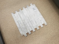 Natuursteen marmer wit mozaïektegel 30x31 cm 18 stuks - afbeelding 4 van  7