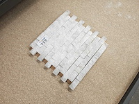 Natuursteen marmer wit mozaïektegel 30x31 cm 18 stuks - afbeelding 5 van  7