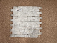 Natuursteen marmer wit mozaïektegel 30x31 cm 18 stuks - afbeelding 2 van  7