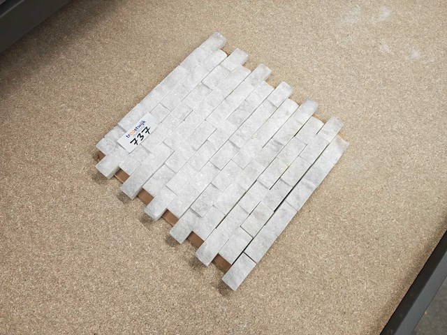 Natuursteen marmer wit mozaïektegel 30x31 cm 18 stuks - afbeelding 5 van  7