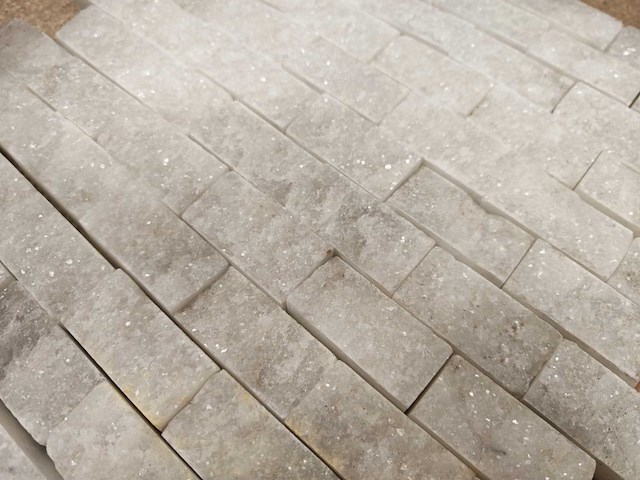 Natuursteen marmer wit mozaïektegel 30x31 cm 18 stuks - afbeelding 6 van  7