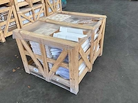 Natuursteen marmer wit mozaïektegel 52x35 cm 25 stuks - afbeelding 7 van  7