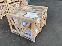 Natuursteen marmer wit mozaïektegel 52x35 cm 60 stuks - afbeelding 7 van  7