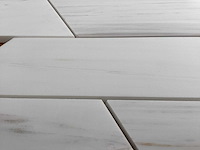 Natuursteen marmer wit mozaïektegel 52x35 cm 60 stuks - afbeelding 4 van  5