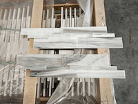 Natuursteen marmer wit wandtegel 15x61x1,2/2 cm 18,3 m² - afbeelding 2 van  5