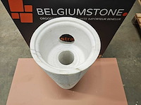 Natuursteen marmer wit waszuil 40x90 cm - afbeelding 4 van  8