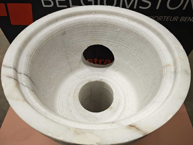 Natuursteen marmer wit waszuil 40x90 cm - afbeelding 5 van  8