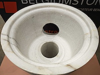 Natuursteen marmer wit waszuil 40x90 cm - afbeelding 5 van  8