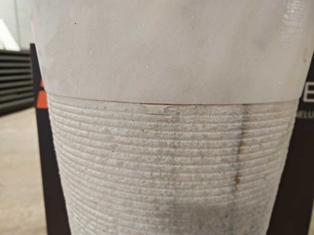 Natuursteen marmer wit waszuil 40x90 cm - afbeelding 7 van  8