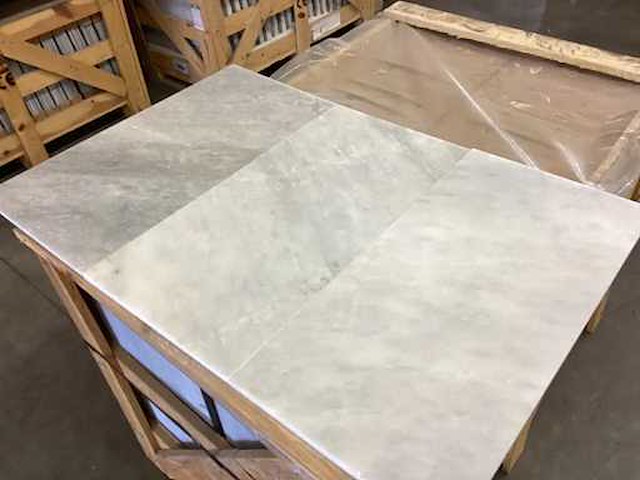 Natuursteen marmer wit/blauw gezoet 30,5x61 cm tegel 94 m² - afbeelding 8 van  8