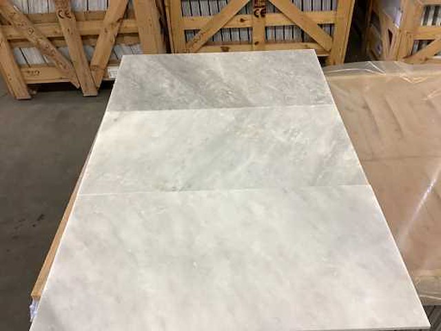 Natuursteen marmer wit/blauw gezoet 30,5x61 cm tegel 94 m² - afbeelding 2 van  13