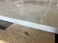 Natuursteen marmer wit/grijs gepolijst 30,5x30,5 cm tegel 44 m² - afbeelding 7 van  11