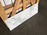 Natuursteen marmer wit/grijs gepolijst 30,5x30,5 cm tegel 44 m² - afbeelding 10 van  11