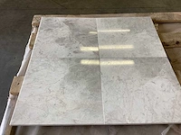 Natuursteen marmer wit/grijs gepolijst 30,5x30,5 cm tegel 44 m²