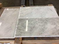 Natuursteen marmer wit/grijs gepolijst 30,5x61 cm tegel 60 m² - afbeelding 10 van  16