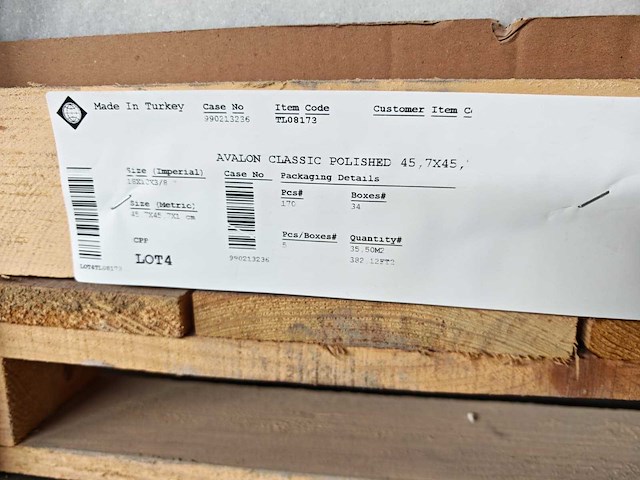 Natuursteen marmer wit/grijs gepolijst 45,7x45,7 cm tegel 106,5 m² - afbeelding 5 van  6