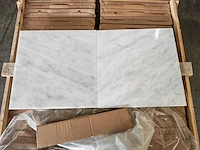 Natuursteen marmer wit/grijs gepolijst 45,7x45,7 cm tegel 71 m² - afbeelding 2 van  8