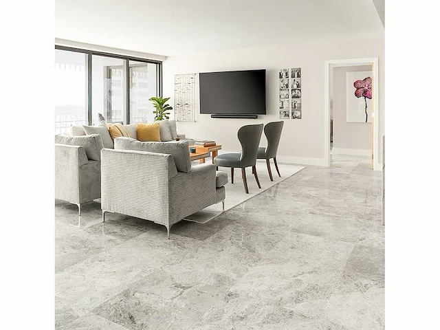 Natuursteen marmer zilver gepolijst 30x60x2 cm tegel 37,44 m² - afbeelding 10 van  11