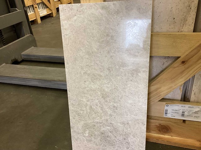 Natuursteen marmer zilver gepolijst vloertegel 30,5x61 cm 26 m² - afbeelding 7 van  9
