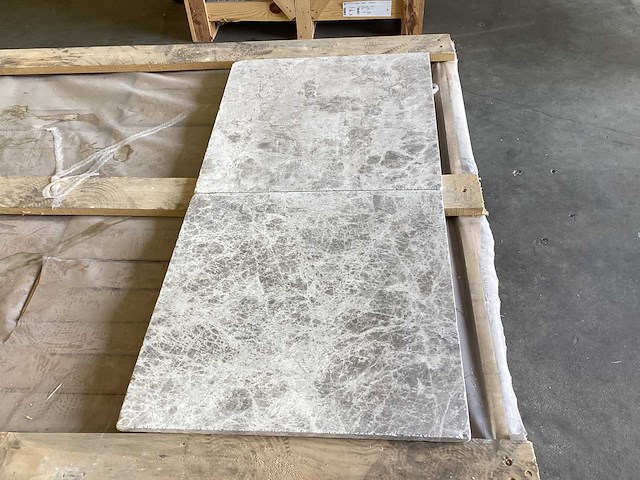 Natuursteen marmer zilver getrommeld 40,6x40,6 cm tegel 27,7 m² - afbeelding 11 van  15