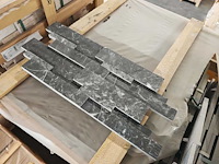 Natuursteen marmer zwart honed 15x61x2 cm tegels 41,21 m² - afbeelding 1 van  4