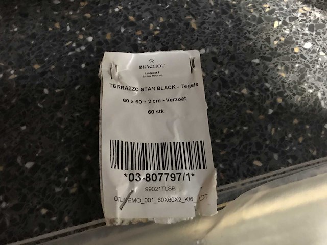 Natuursteen mozaïek tuintegel ca. 21,60m2 terrazzo - afbeelding 3 van  3