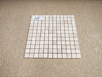 Natuursteen travertin beige 30,5x30,5 cm mozaïektegel 28 stuks - afbeelding 2 van  7