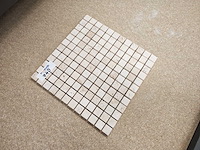 Natuursteen travertin beige 30,5x30,5 cm mozaïektegel 28 stuks - afbeelding 3 van  7