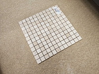 Natuursteen travertin beige 30,5x30,5 cm mozaïektegel 28 stuks - afbeelding 4 van  7