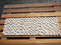 Natuursteen travertin beige mozaiek 30x30x3 cm 16,2 m² - afbeelding 2 van  6