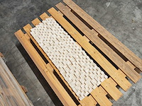 Natuursteen travertin beige mozaiek 30x30x3 cm 16,2 m² - afbeelding 4 van  6