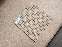 Natuursteen travertin dark noce mozaïektegel 30,5x30,5 cm 5,49 m² - afbeelding 2 van  4