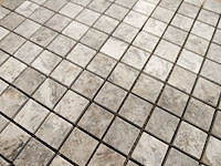Natuursteen travertin grigio 30,5x30,5 cm mozaïektegel 14 stuks - afbeelding 4 van  6