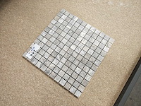 Natuursteen travertin grigio 30,5x30,5 cm mozaïektegel 14 stuks - afbeelding 5 van  6