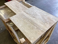 Natuursteen travertin ivory vloertegel 30,5x61 cm 60,28 m² - afbeelding 7 van  14