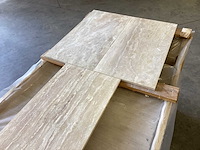 Natuursteen travertin ivory vloertegel 30,5x61 cm 60,28 m² - afbeelding 10 van  14